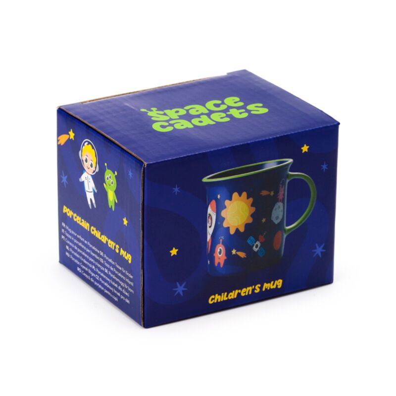 Tasse en porcelaine à bord fin astronaute astronaute