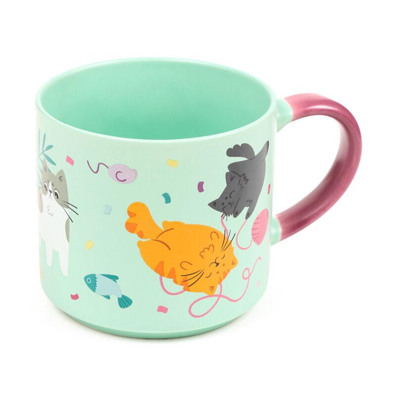 Beans co chat grande tasse en porcelaine