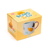 Beans co chat grande tasse en porcelaine