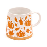 Mug en grès conique citrouille