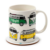 Dessous de verre en porcelaine VW T1 Volkswagen Van