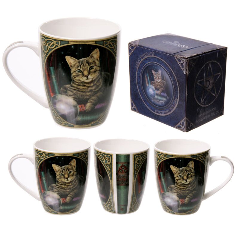 Tasse en porcelaine de chat de diseuse de bonne aventure Lisa Parker