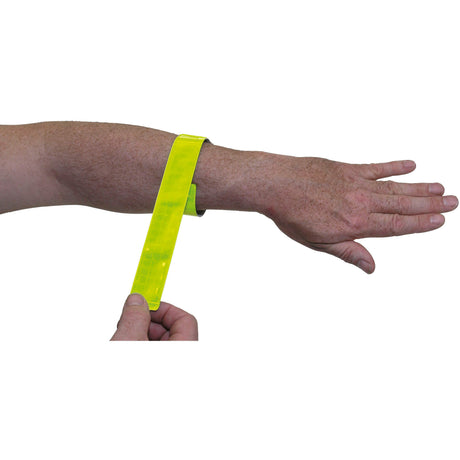Réflecteur M-Wave Snapwrap bras et jambes jaune (2pcs)