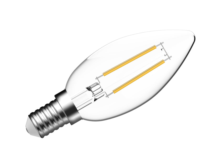 Lampe LED Megaman - e14 - 470 lm - bougie - transparente