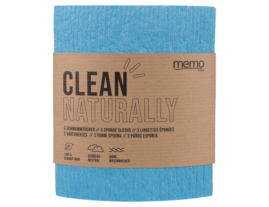 Lingettes éponge Mémo - 3 pièces