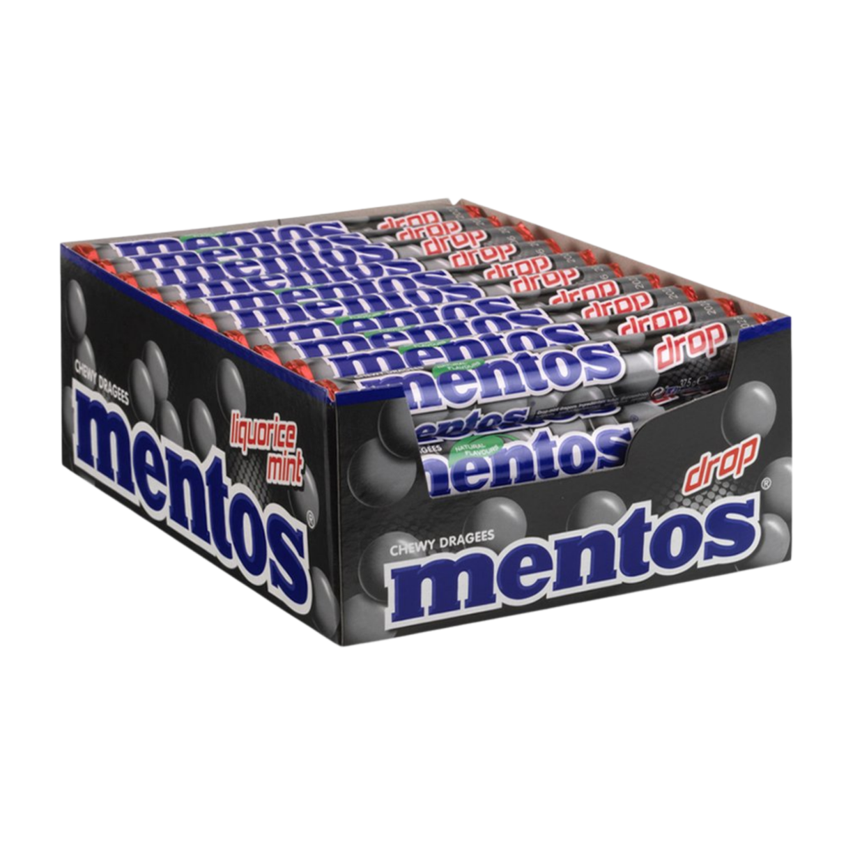 Réglisse Mentos (40 rouleaux)