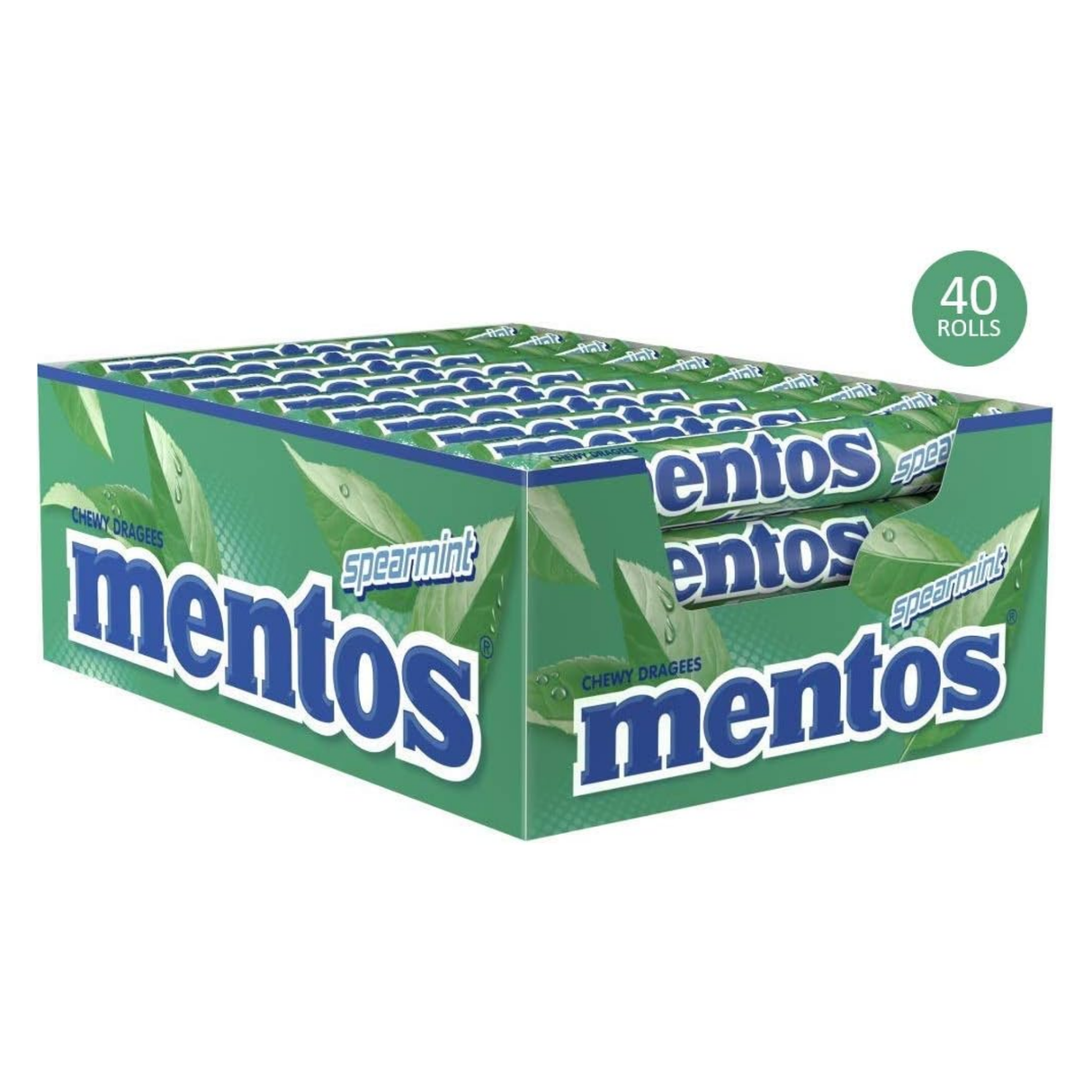Rouleau de menthe verte Mentos (40x 37,5gr)