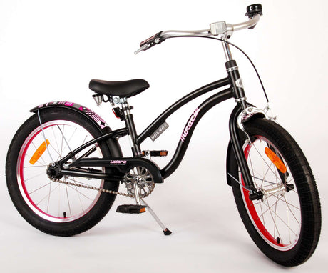 Volare Miracle Cruiser Children's Bicycle - Girls - 18 pouces - Matt Black - Collection Prime