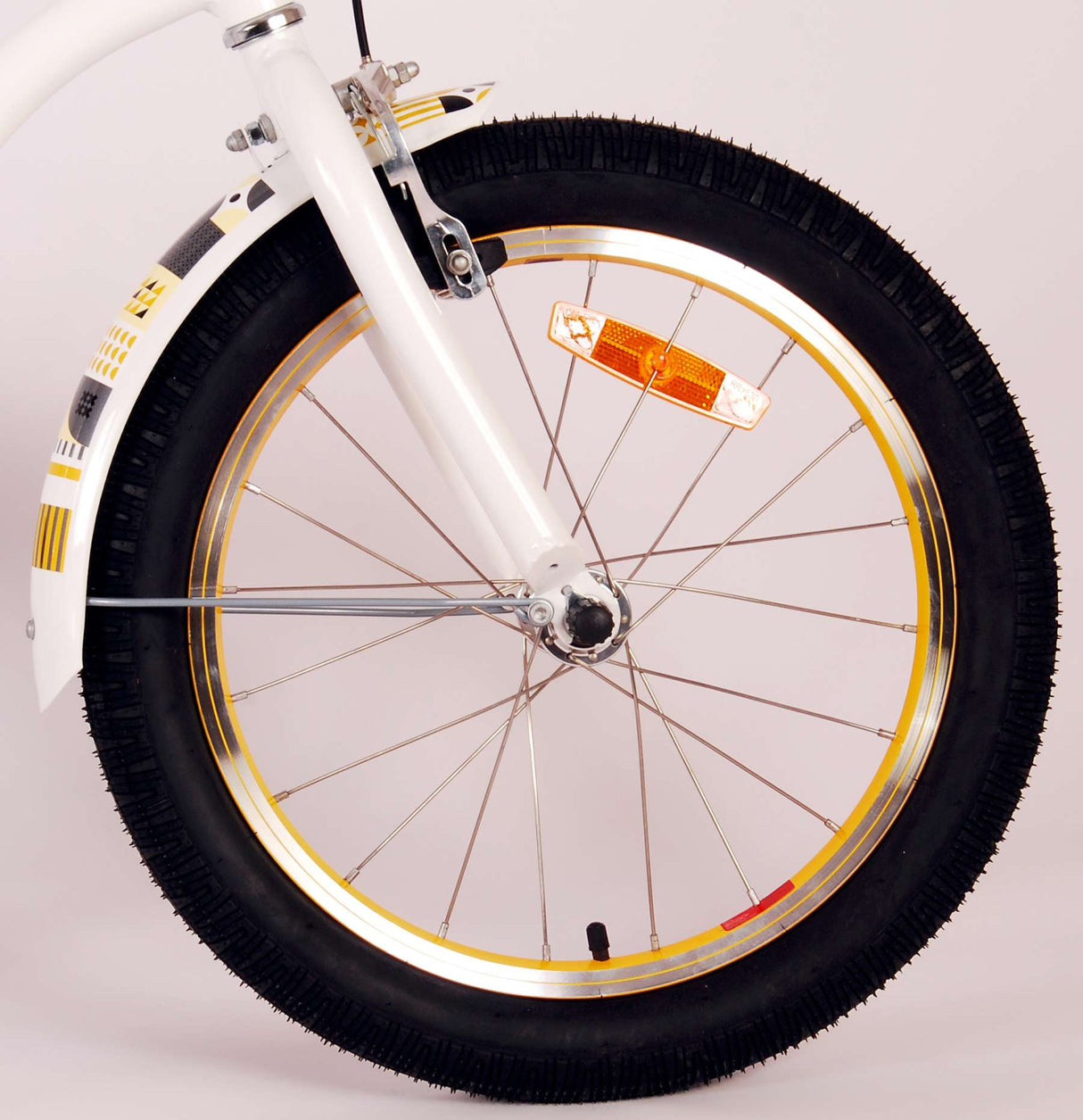 Volare Miracle Cruiser Children's Bicycle - Girls - 18 pouces - White - Collection Prime