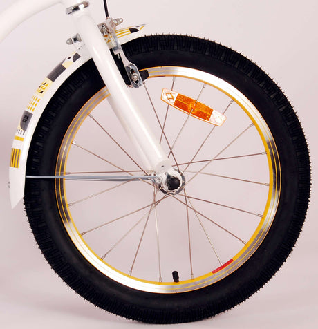 Volare Miracle Cruiser Children's Bicycle - Girls - 18 pouces - White - Collection Prime