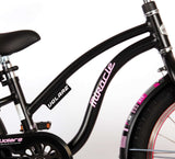 Volare Miracle Cruiser Children's Bicycle - Girls - 18 pouces - Matt Black - Collection Prime