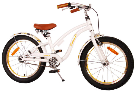 Volare Miracle Cruiser Children's Bicycle - Girls - 18 pouces - White - Collection Prime