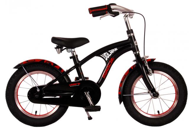 Volare Miracle Cruiser Children's Bike - Boys - 14 pouces - Matt Black - Collection Prime