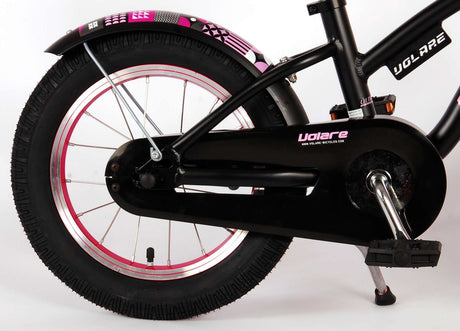 Volare Miracle Children's Bicycle - Girls - 14 pouces - Matt Black - Collection Prime