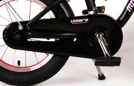 Volare Miracle Children's Bicycle - Girls - 14 pouces - Matt Black - Collection Prime