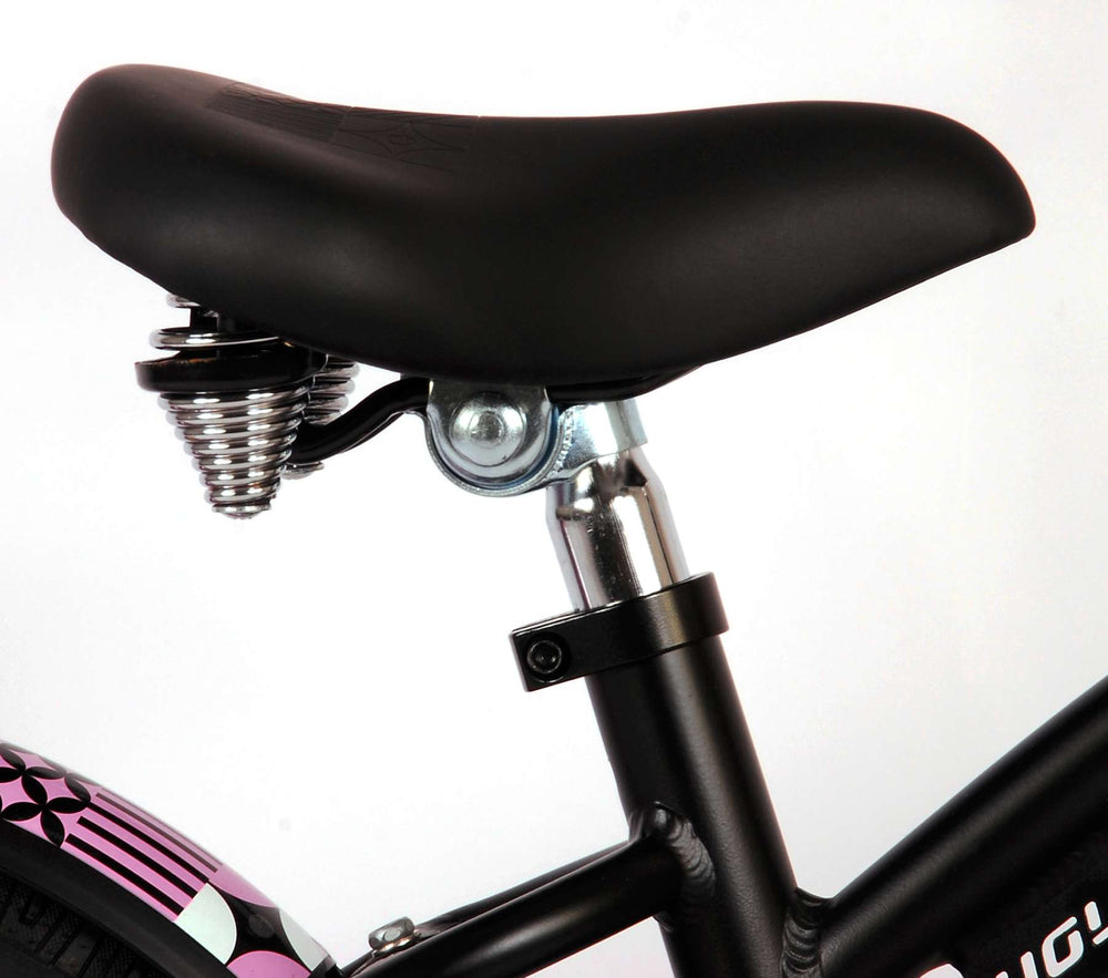 Volare Miracle Children's Bicycle - Girls - 14 pouces - Matt Black - Collection Prime