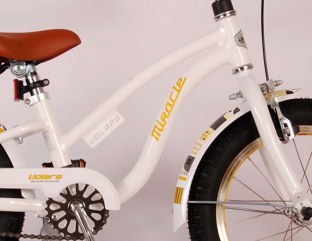 Volare Miracle Cruiser Children's Bicycle - Girls - 16 pouces - White - Prime Collection