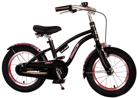 Volare Miracle Children's Bicycle - Girls - 14 pouces - Matt Black - Collection Prime