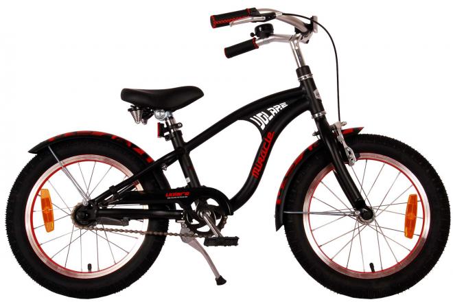 Volare Miracle Cruiser Bicycle para niños - Niños - 16 pulgadas - Matt Black - Colección Prime