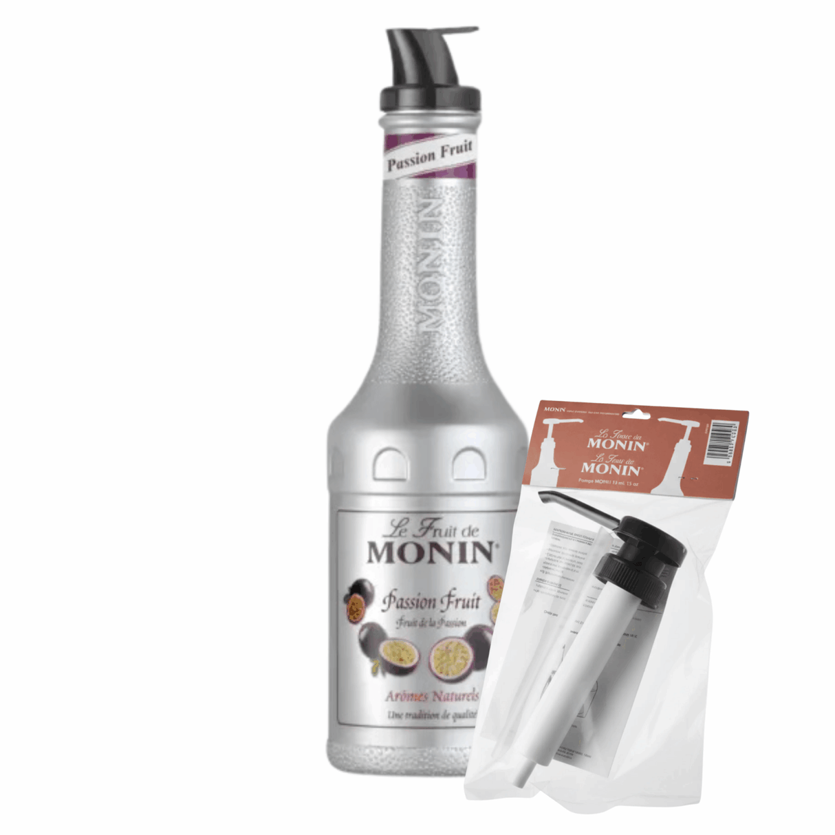Monin purée fruit de la passion + pompe