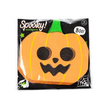 Paquet de 12 serviettes de fête en papier 3 épaisseurs citrouille d'Halloween
