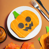 Paquet de 12 serviettes de fête en papier 3 épaisseurs citrouille d'Halloween