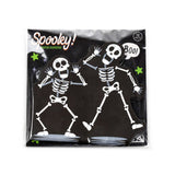Pack squelette d'Halloween de 12 serviettes de fête en papier 3 épaisseurs