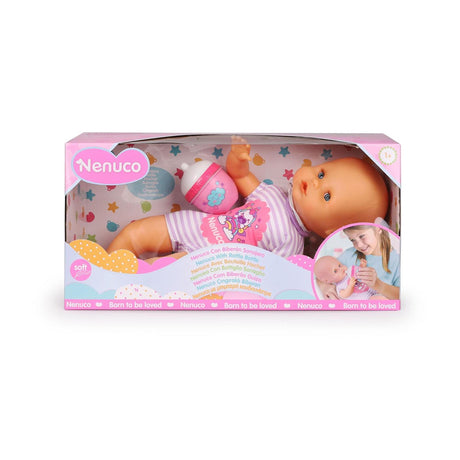 Poupée bébé Famosa nenuco au corps violet doux, d'environ 32 cm de haut