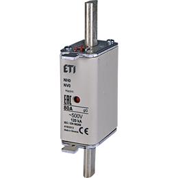 Fusible à lame Eti 80a - 500v din nh0 gg | 3 pièces