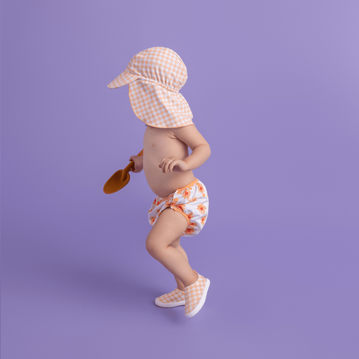 Grille du coucher du soleil | casquette solaire UV orange blanc