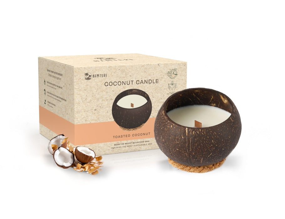 Bougie Namture à la noix de coco - noix de coco grillée - 180g