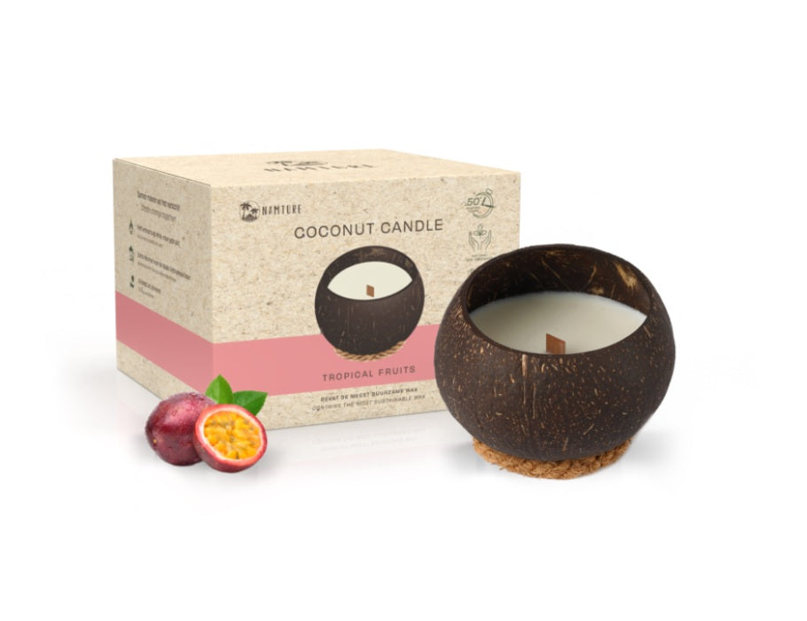 Nomture Candle de noix de coco - Fruit tropical - 300g