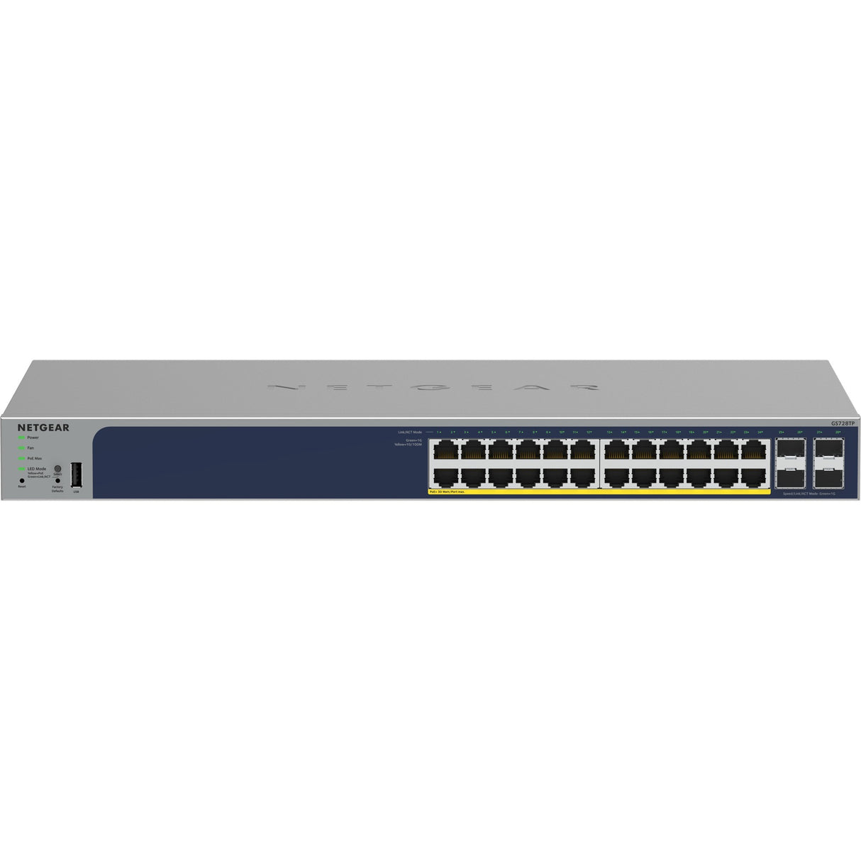 Commutateur Poe+ Gigabit Ethernet 24 ports Netgear avec 4