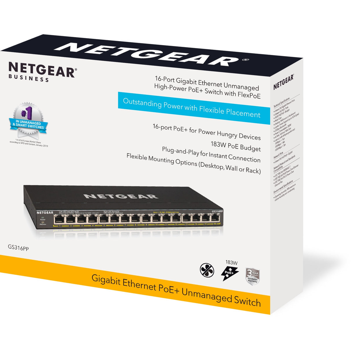 Netgear GS316pp