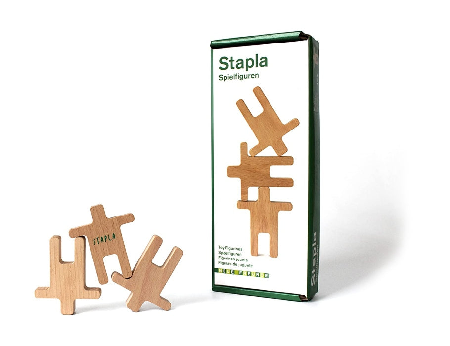 Neue freunde stapla - figurines de jeu naturelles