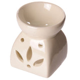 Brûleur de parfum en forme de feuille monochrome - petit