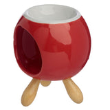 Brûleur de parfum rond en céramique avec socle