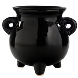 Brûle parfum grande bouilloire noire Eden