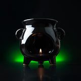 Brûle parfum grande bouilloire noire Eden
