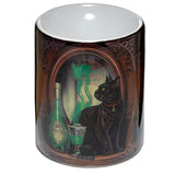 Brûleur parfumé chat absinthe en céramique Lisa Parker