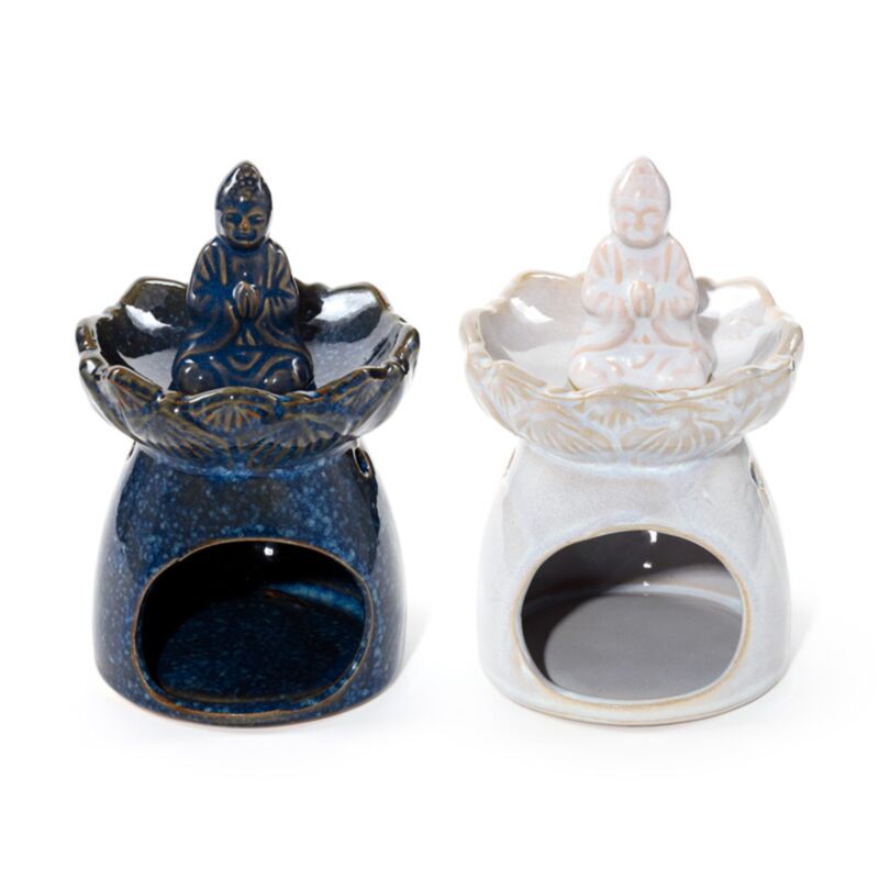 Brûle-parfum bol de fleur de lotus Bouddha thaïlandais Eden