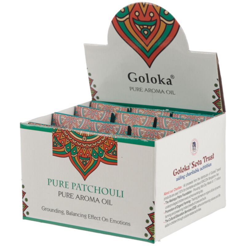 Patchouli pur 10ml - huile parfumée goloka