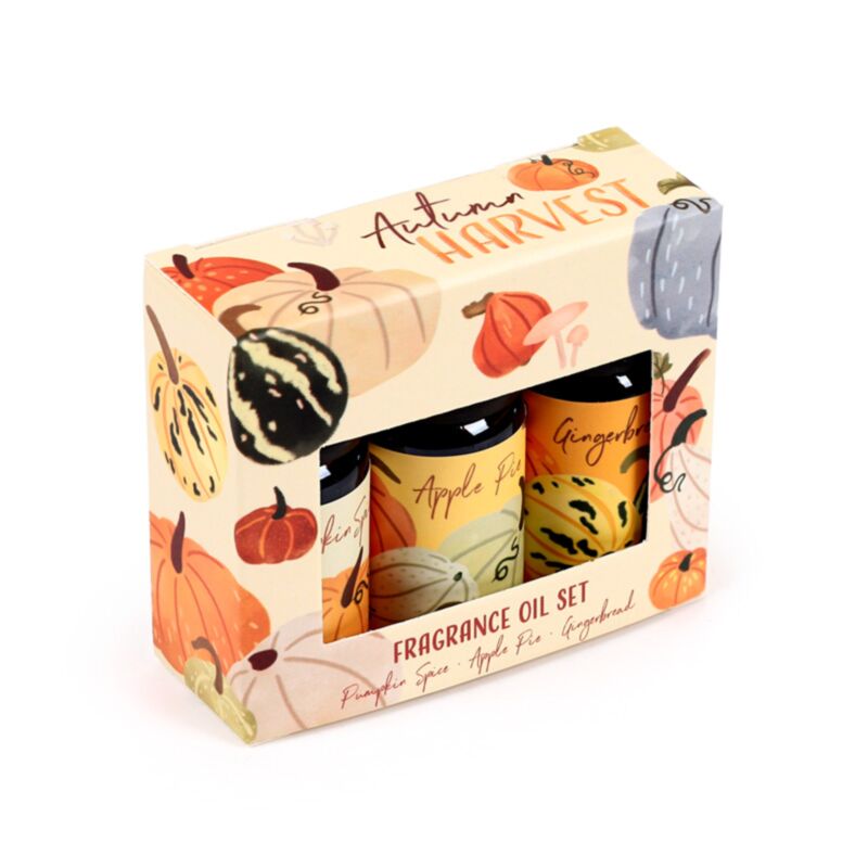 Coffret récolte d'automne de 3 huiles parfumées