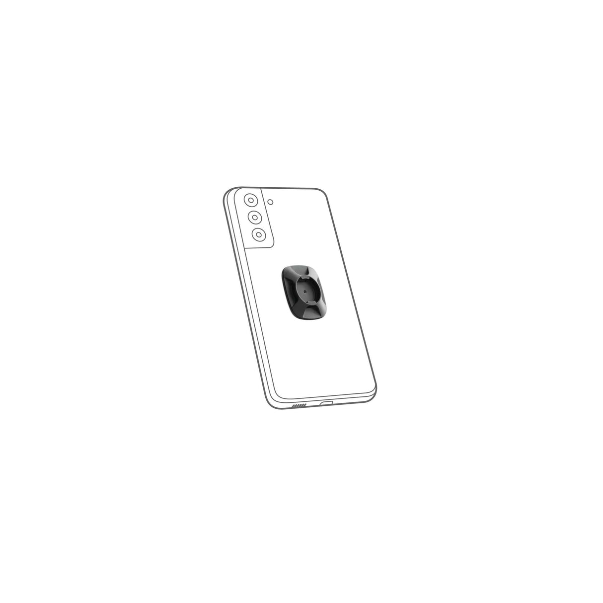 Adaptateur universel Optiline optiline duolock - noir - avec adhésif 3M