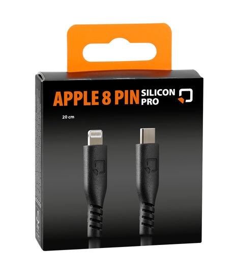 Câble silicone Optiline USB type C > Apple 8 broches - 20 cm