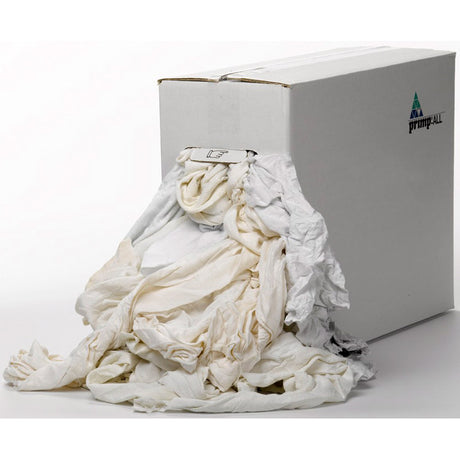 Chiffons de nettoyage excellent tricot blanc boîte 9kg