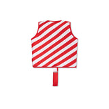 Crabe | gilet de sauvetage rayé blanc rouge 3-6 ans