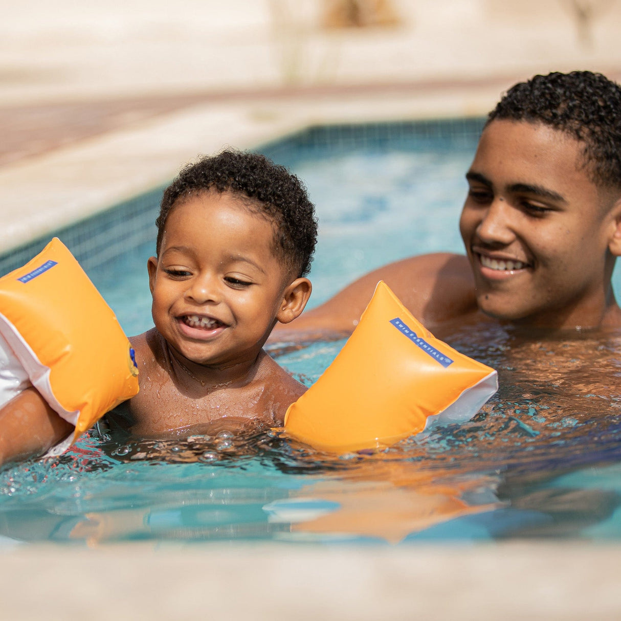 Tons purs | brassards de natation orange 2-6 ans