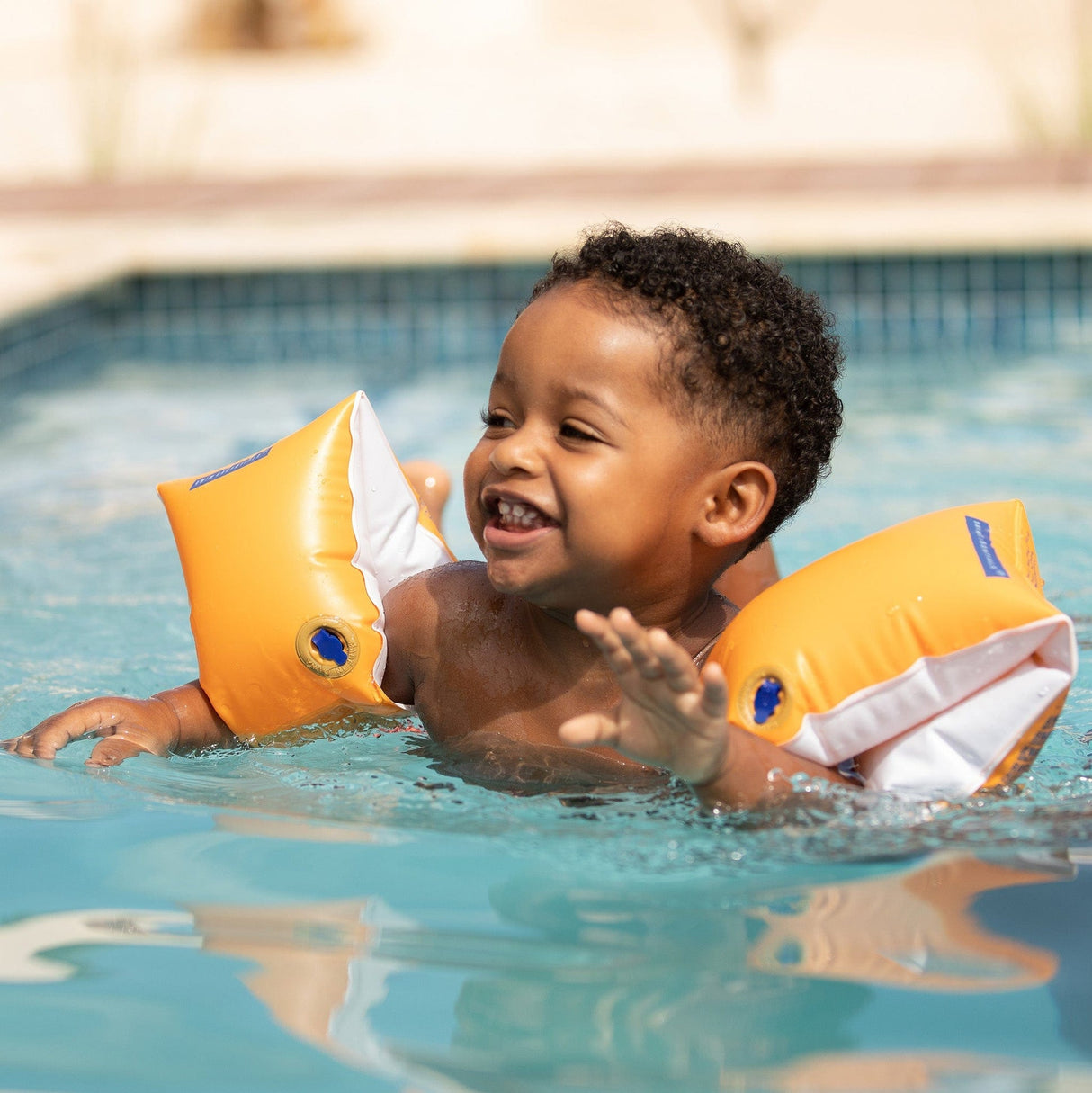 Tons purs | brassards de natation orange 0-2 ans