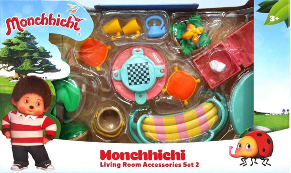 Jonotoys monchhichi ensemble d'accessoires de salon 2